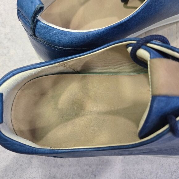 ? ECCO Soft 7 Men\'s Leather Sneaker. Blue Size 11. $170 new.